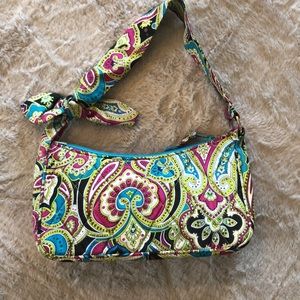 💖 Vera Bradley Bow Handle Silk Purse Like New